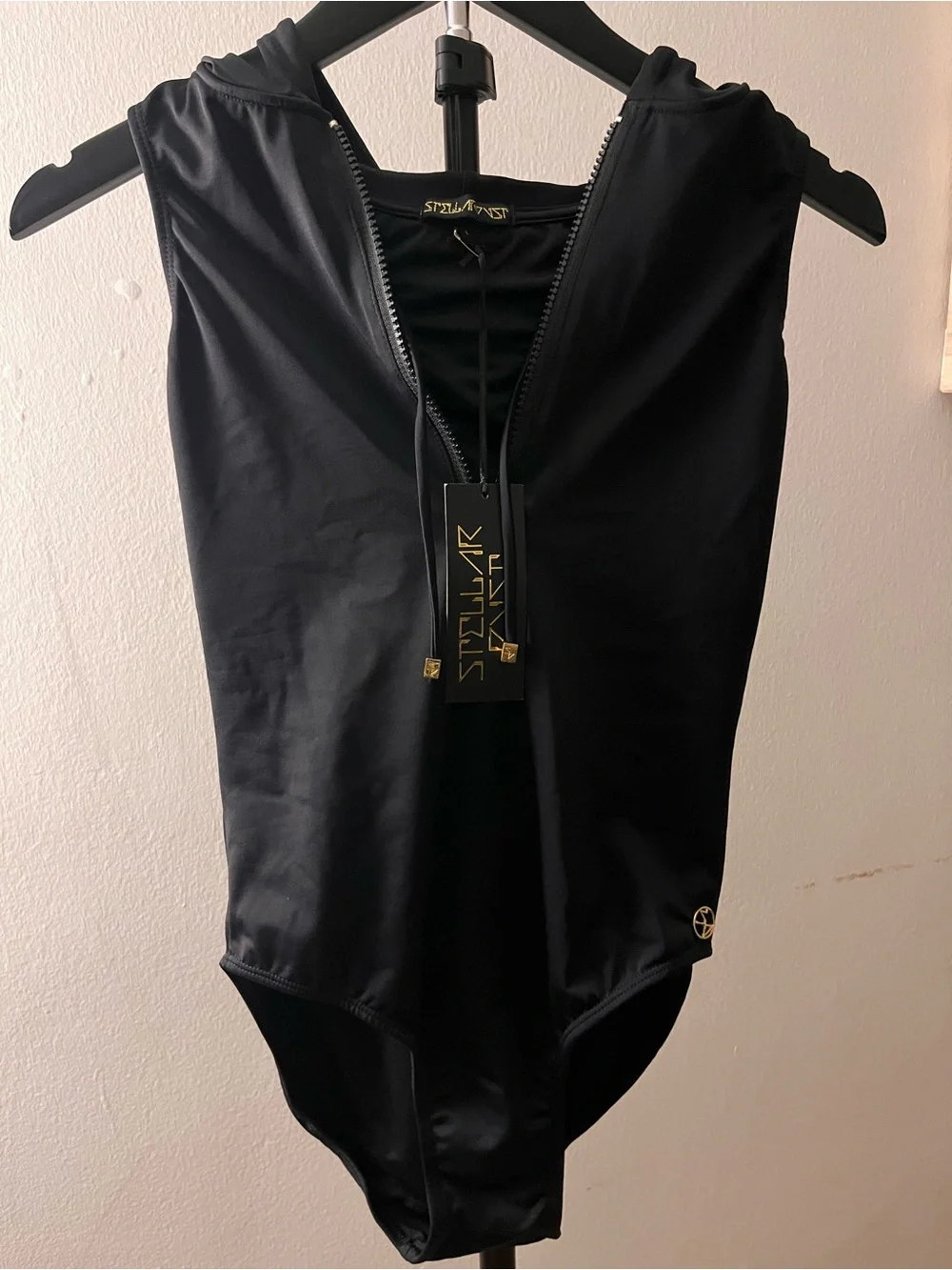 Stellar Dust Hooded One-Piece Swimsuit